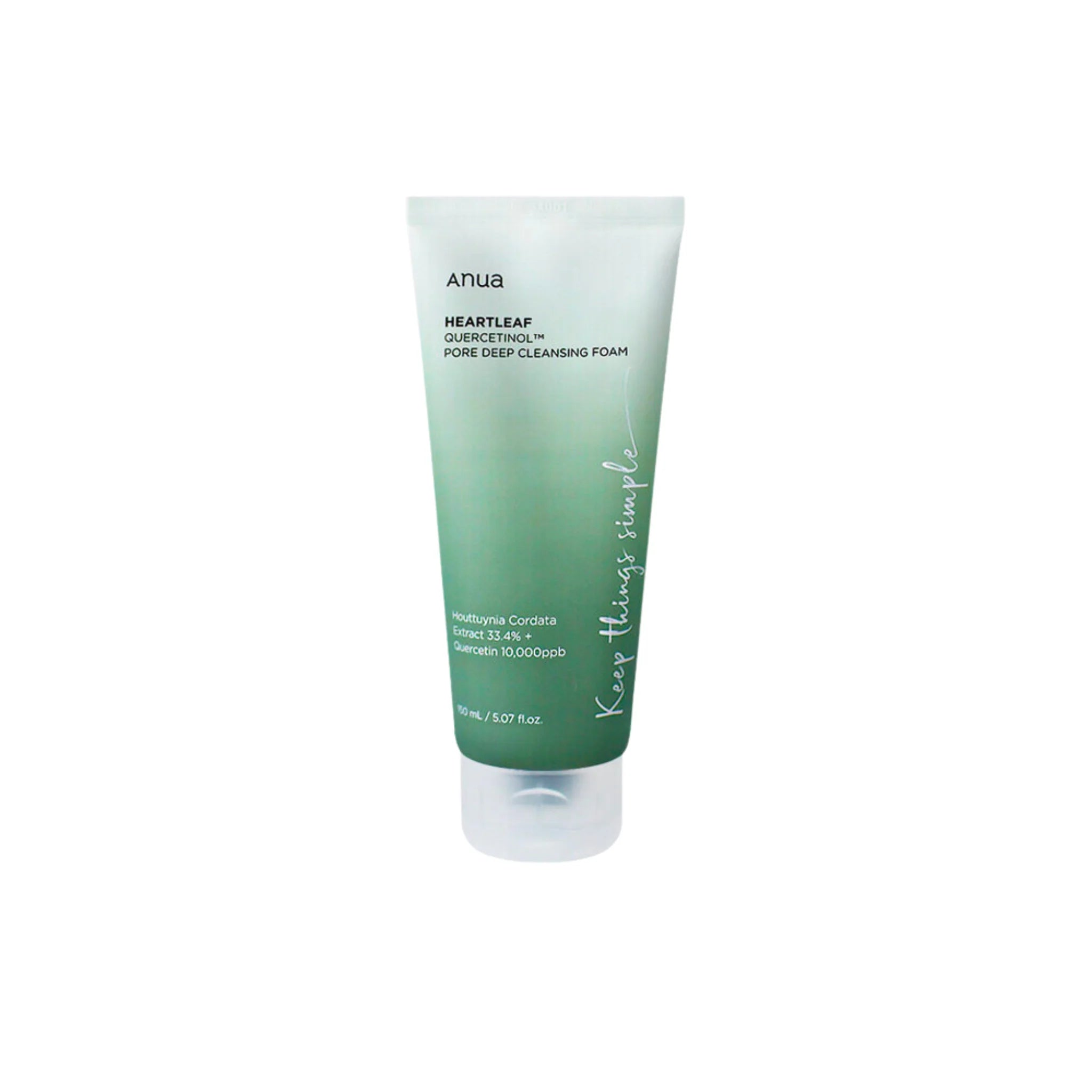 ANUA HEARTLEAF QUERCETINOL PORE DEEP CLEANSING FOAM 150ML