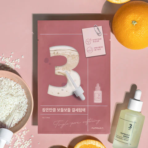 NUMBUZIN  NO.3 TINGLE-PORE SOFTENING SHEET MASK (4EA)