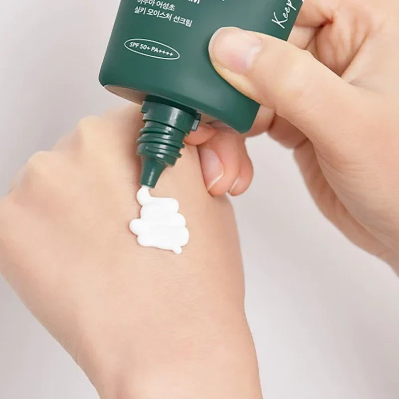 ANUA HEARTLEAF SILKY MOISTURE SUN CREAM ( 50ML )