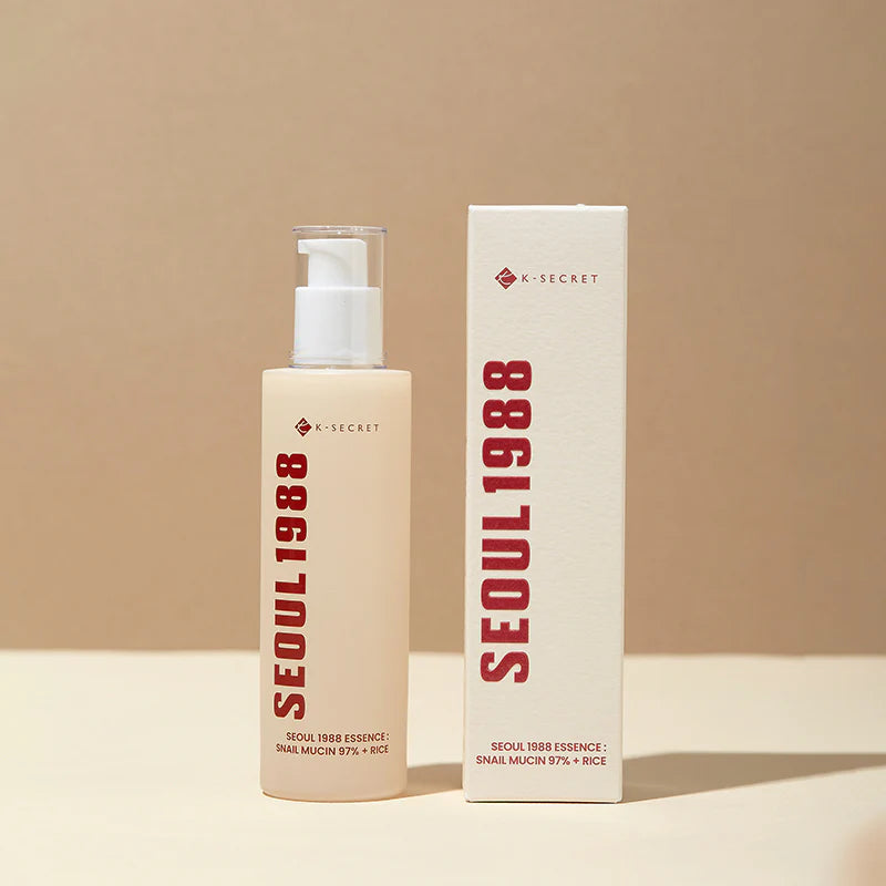 KSECRET SEOUL 1988 ESSENCE : SNAIL MUCIN 97% + RICE 100ML