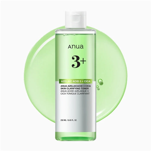 ANUA AZELAIC 3 + CICA SKIN CLARIFYING TONER 250ML