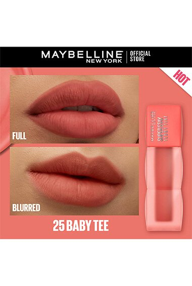 MAYBELLINE SUPER STAY TEDDY TINT 12 HOUR BLURRED MATTE • PLUSH COMFORT LONGWEAR • TRANSFERPROOF