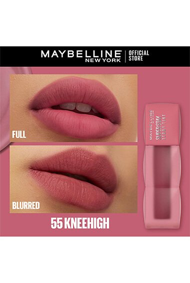 MAYBELLINE SUPER STAY TEDDY TINT 12 HOUR BLURRED MATTE • PLUSH COMFORT LONGWEAR • TRANSFERPROOF