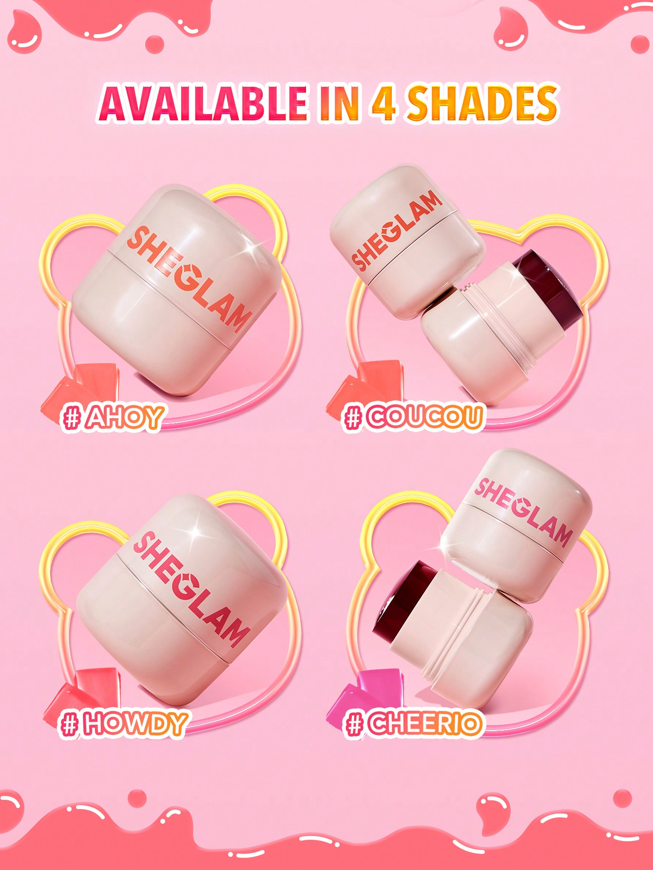 SHEGLAM JELLY-LICIOUS HYDRATING LIP & BLUSH TINT